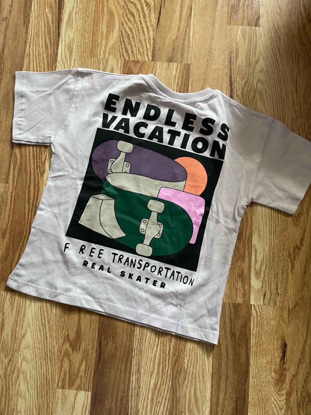 NWT Zara Skateboard Endless Vacation Tee